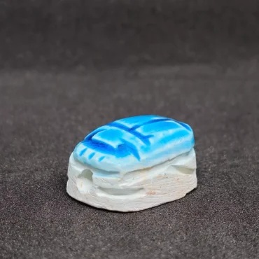 Egyptian Scarab Beetle Handmade Small Exquisite Glazed Stone Unique Decor prfect