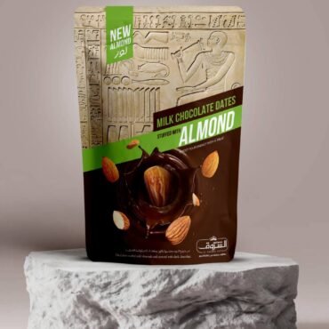 Pitted Dates Stuffed with Almonds and Covered in Dark Chocolate 250g