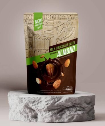 Pitted Dates Stuffed with Almonds and Covered in Dark Chocolate 250g