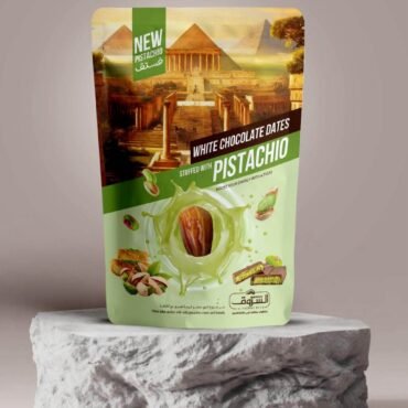 Pitted dates stuffed with pistachios and covered with pistachio sauce 250g