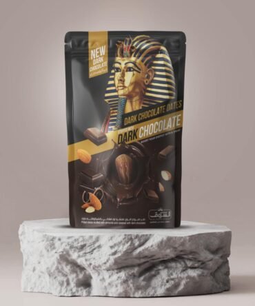 Pitted Egyptian dates stuffed with almonds and covered in dark chocolate 250g