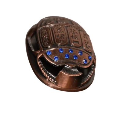 Exquisite Egyptian Scarab Beetle - Carved Metal for an Aura of Ancient Magic