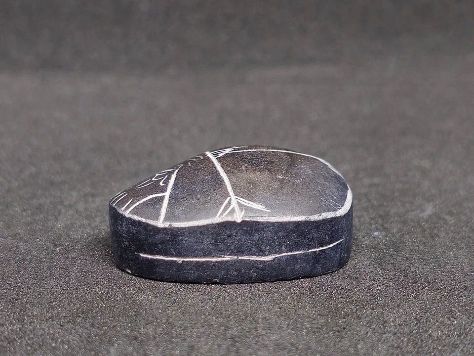 Egyptian Scarab Beetle Handmade Small Exquisite Glazed Stone Unique Decor prfect