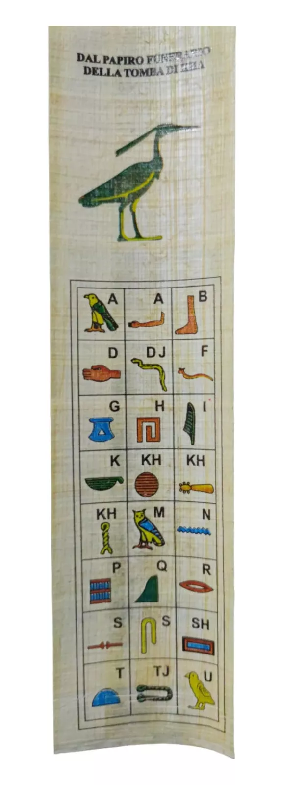 Handmade Egyptian Papyrus Bookmark – Ancient Egypt Hieroglyphics Souvenir Gift