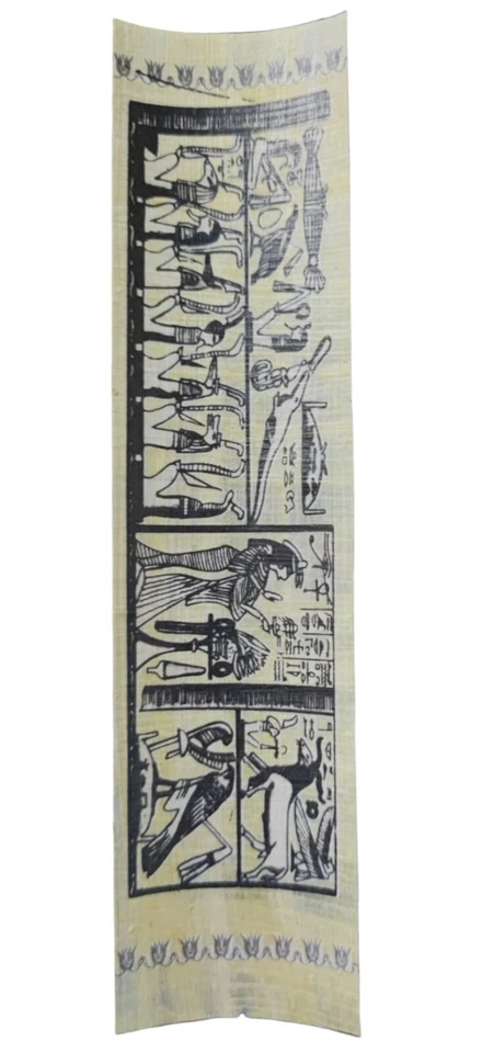 Handmade Egyptian Papyrus Bookmark – Ancient Egypt Hieroglyphics Souvenir Gift