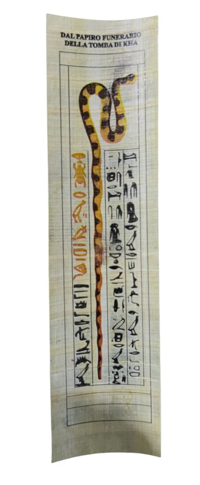 Handmade Egyptian Papyrus Bookmark – Ancient Egypt Hieroglyphics Souvenir Gift