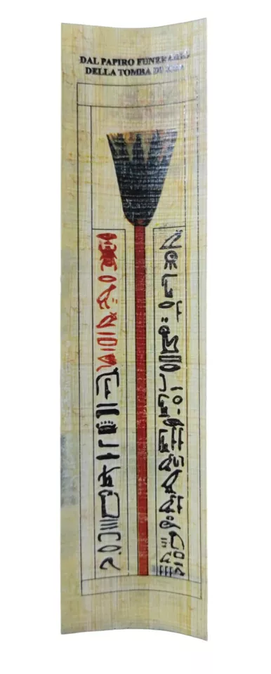 Handmade Egyptian Papyrus Bookmark – Ancient Egypt Hieroglyphics Souvenir Gift
