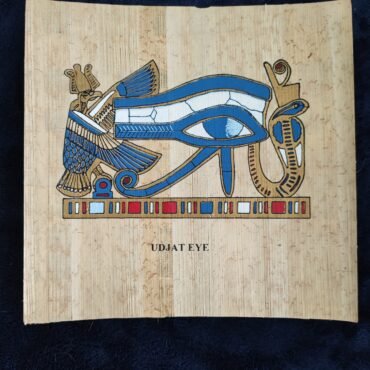 Eye of Horus Papyrus Painting: Hand-Painted Egyptian Wall Art