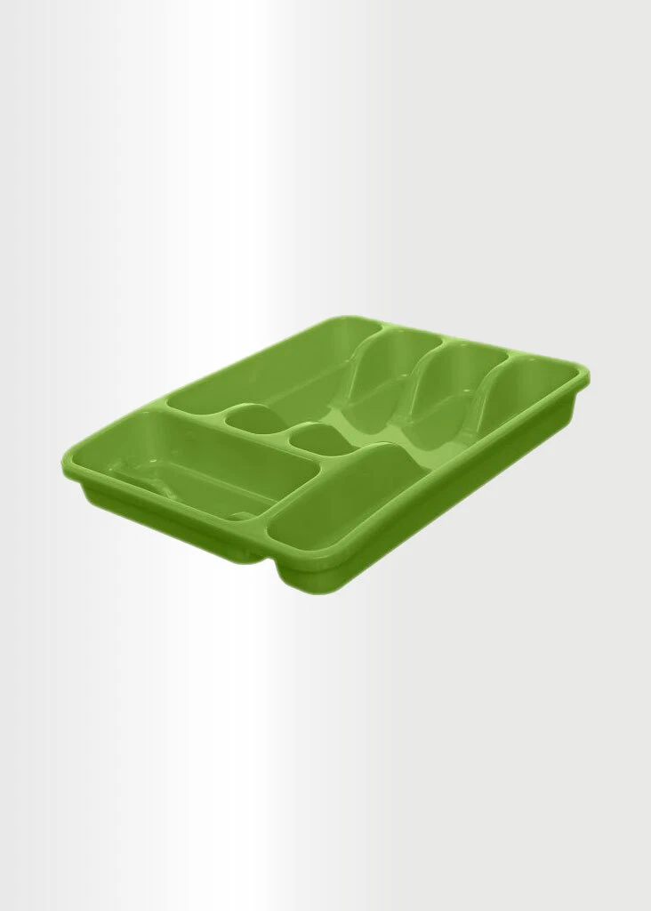 Eco Plastic Cutlery Tray Drawer Organizer Insert For Kitchen Utensils