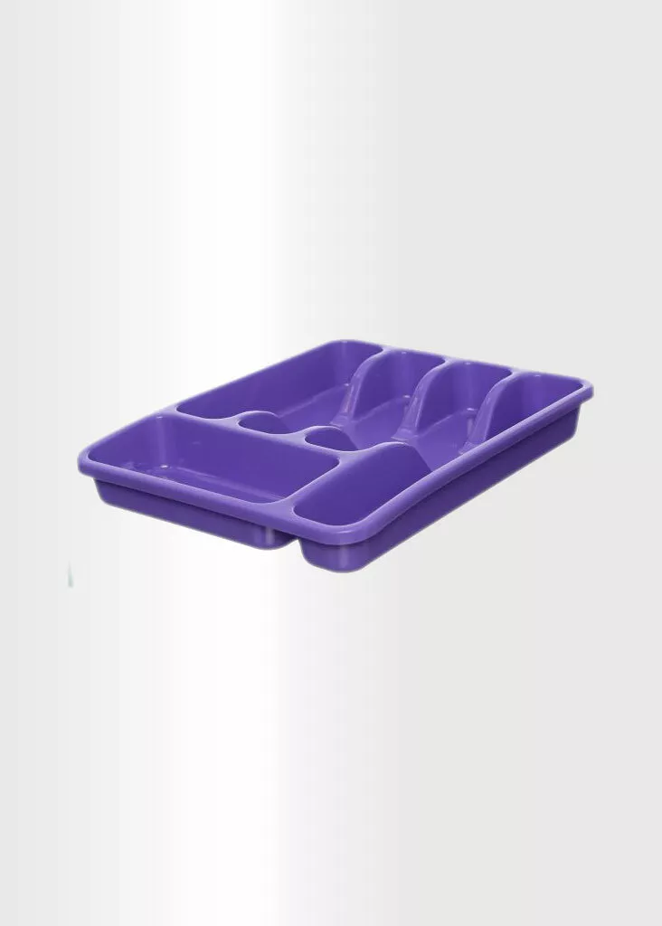 Eco Plastic Cutlery Tray Drawer Organizer Insert For Kitchen Utensils