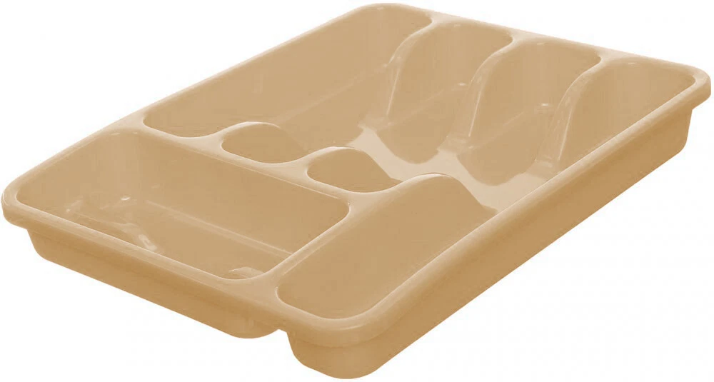 Eco Plastic Cutlery Tray Drawer Organizer Insert For Kitchen Utensils