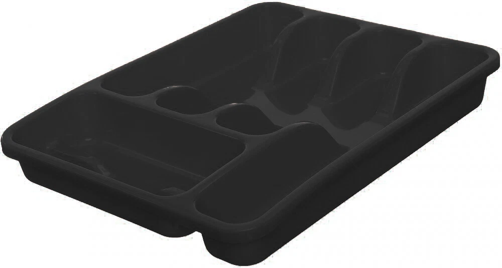 Eco Plastic Cutlery Tray Drawer Organizer Insert For Kitchen Utensils