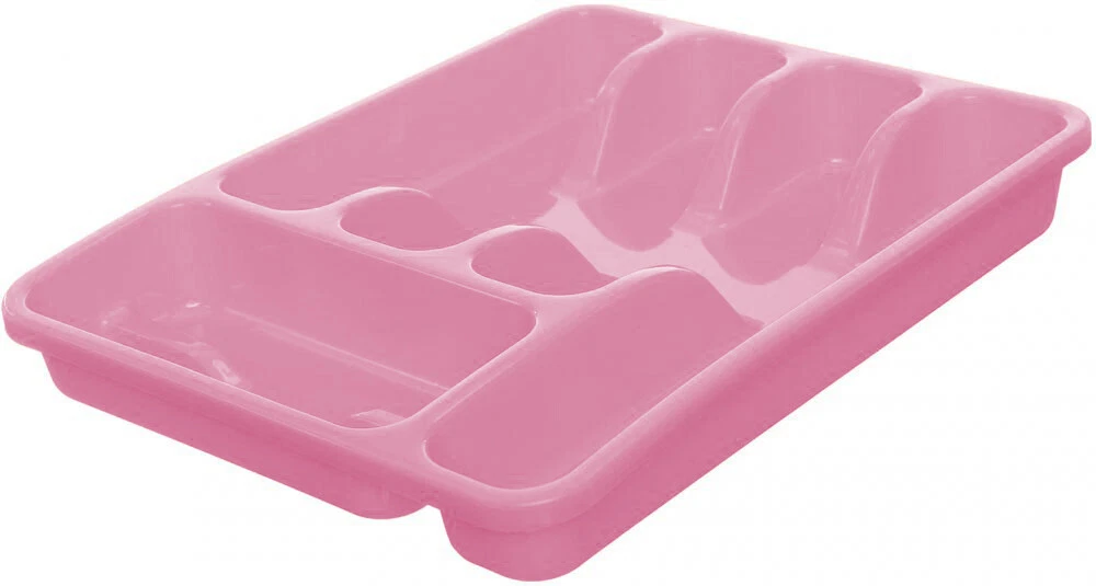 Eco Plastic Cutlery Tray Drawer Organizer Insert For Kitchen Utensils