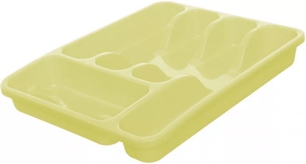 Eco Plastic Cutlery Tray Drawer Organizer Insert For Kitchen Utensils