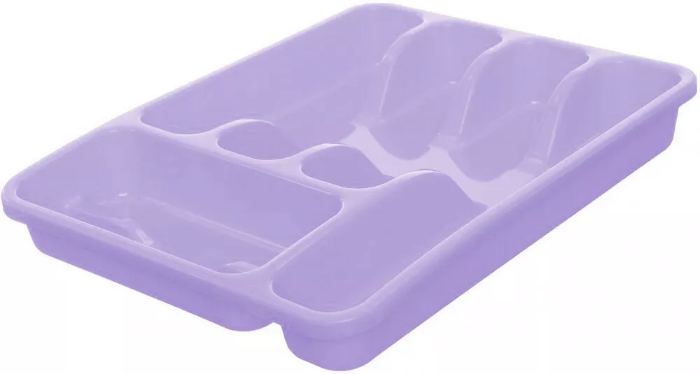 Eco Plastic Cutlery Tray Drawer Organizer Insert For Kitchen Utensils