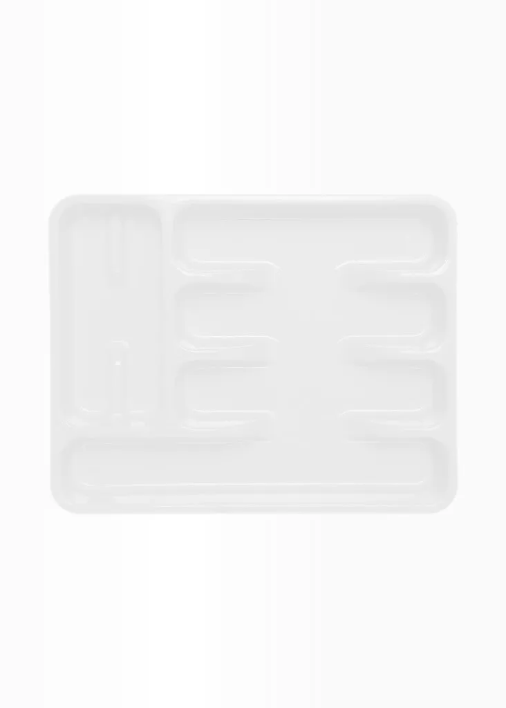 Eco Plastic Cutlery Tray Drawer Organizer Insert For Kitchen Utensils