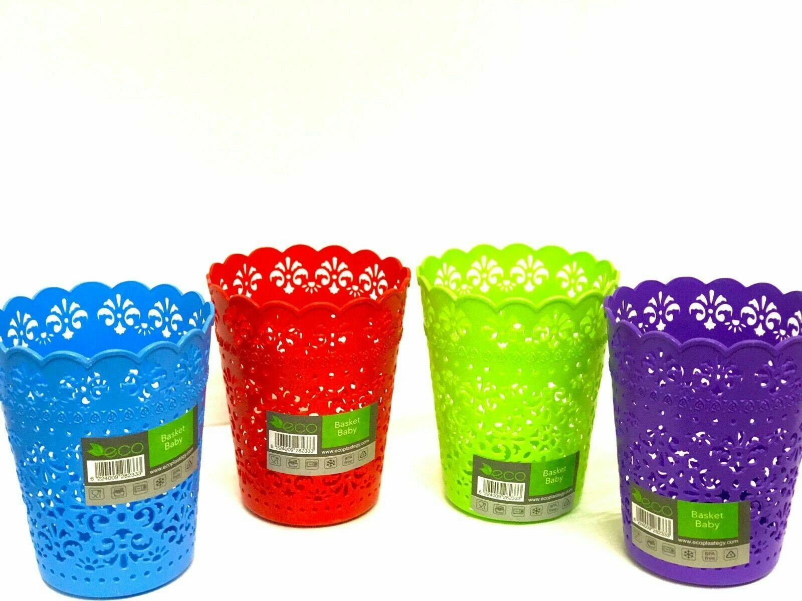 Set Of 2 ECO Plastic Storage Basket