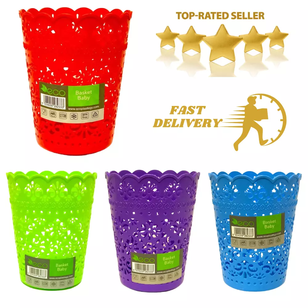 Set Of 2 ECO Plastic Storage Basket