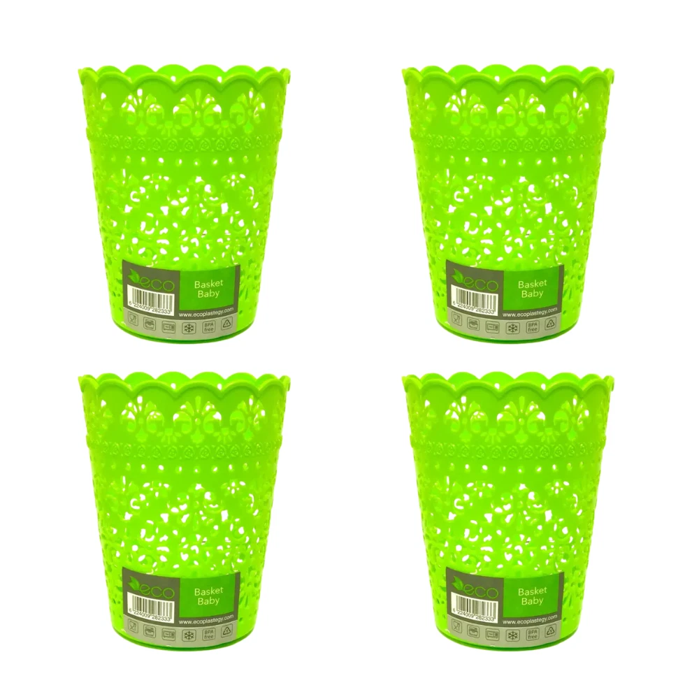 Set Of 2 ECO Plastic Storage Basket