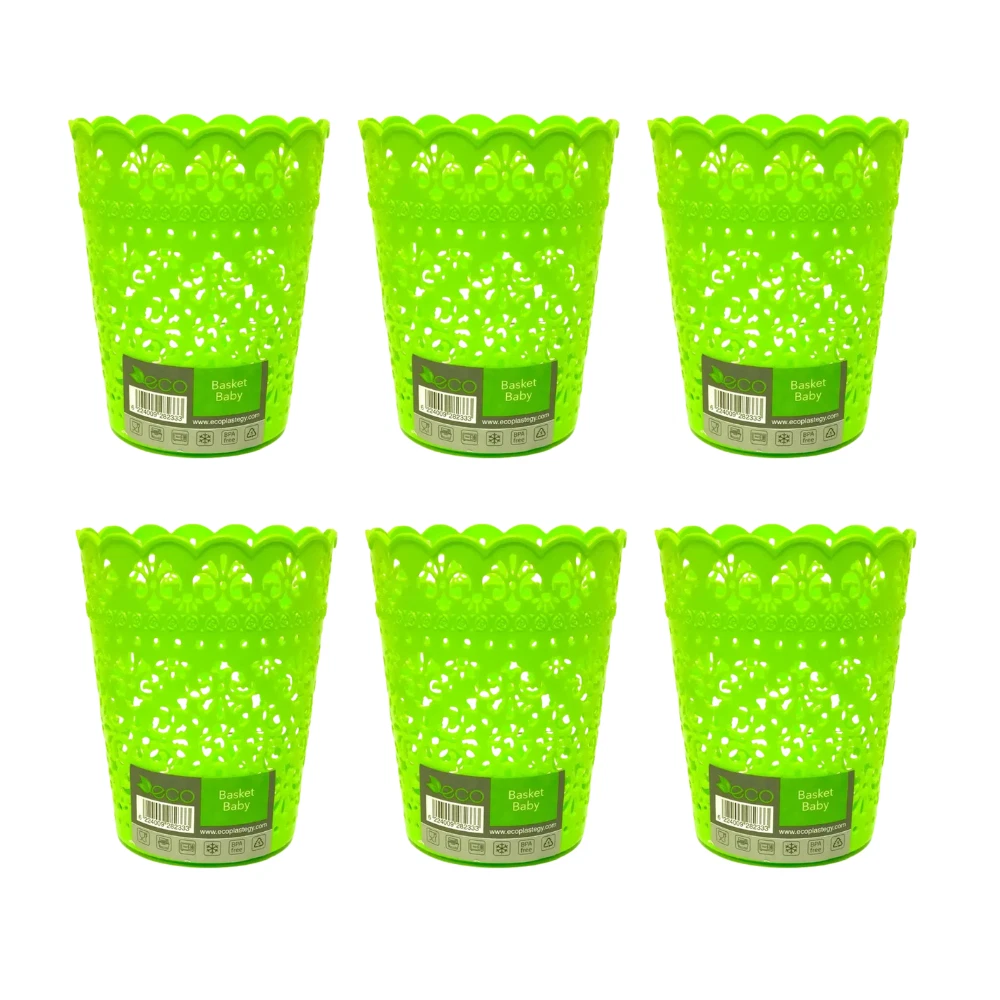 Set Of 2 ECO Plastic Storage Basket