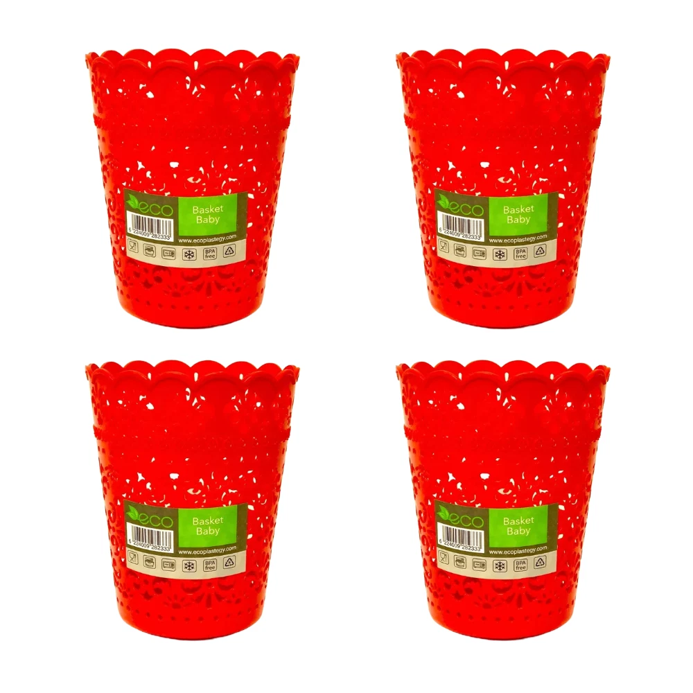 Set Of 2 ECO Plastic Storage Basket