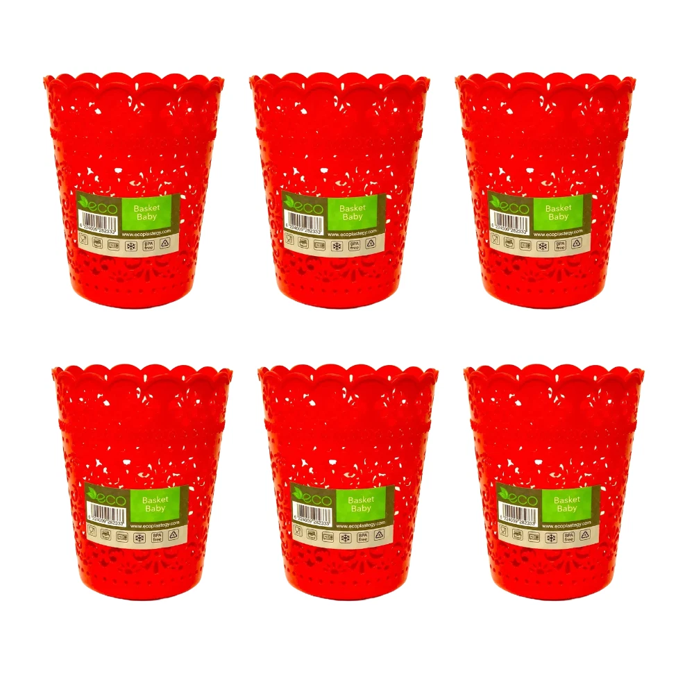 Set Of 2 ECO Plastic Storage Basket