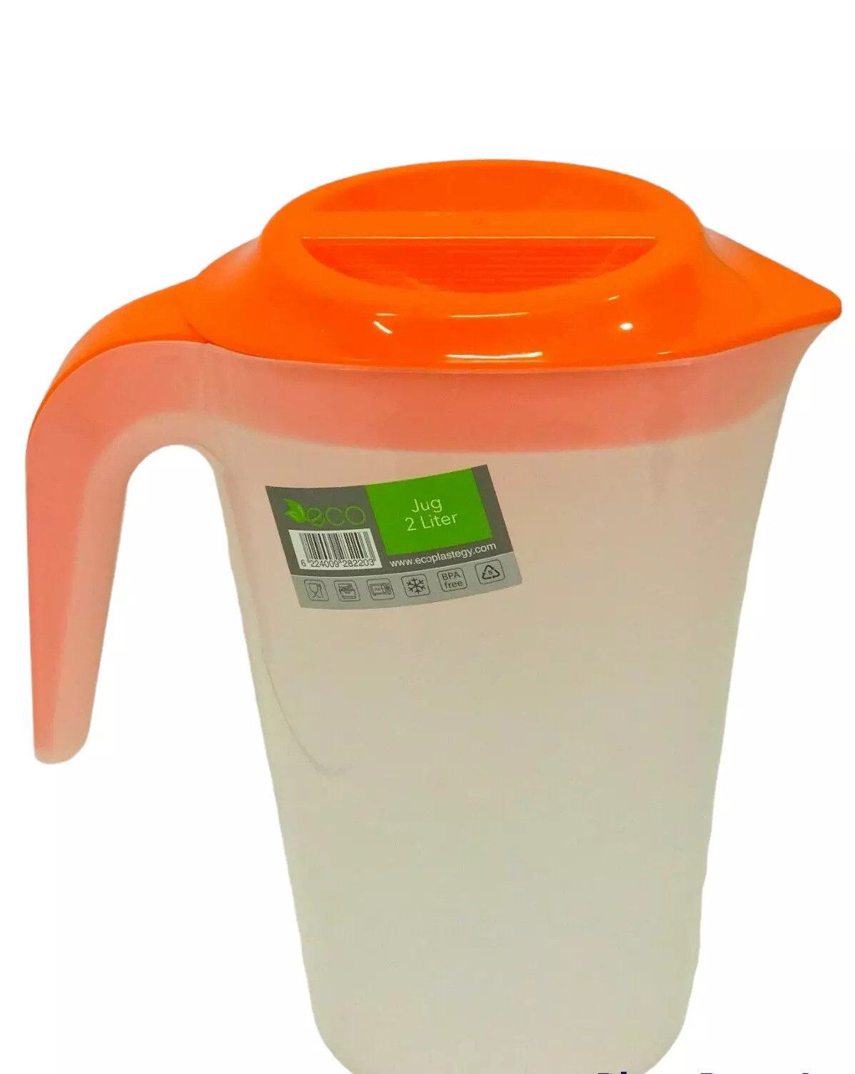 2 Liter Plastic Jug with Lid Semi-Transparent For Water Milk Juice Picnic Fridge