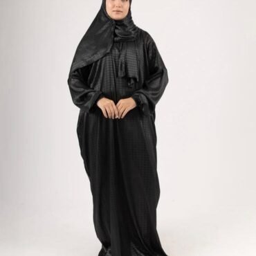Satin Isdal Prayer Dress | Egyptian Islamic Wear | Elegant Modest Abaya