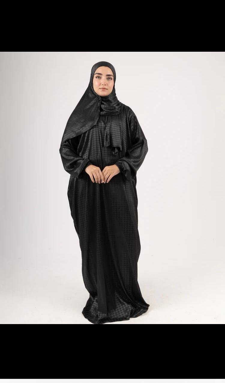 Satin Isdal Prayer Dress | Egyptian Islamic Wear | Elegant Modest Abaya