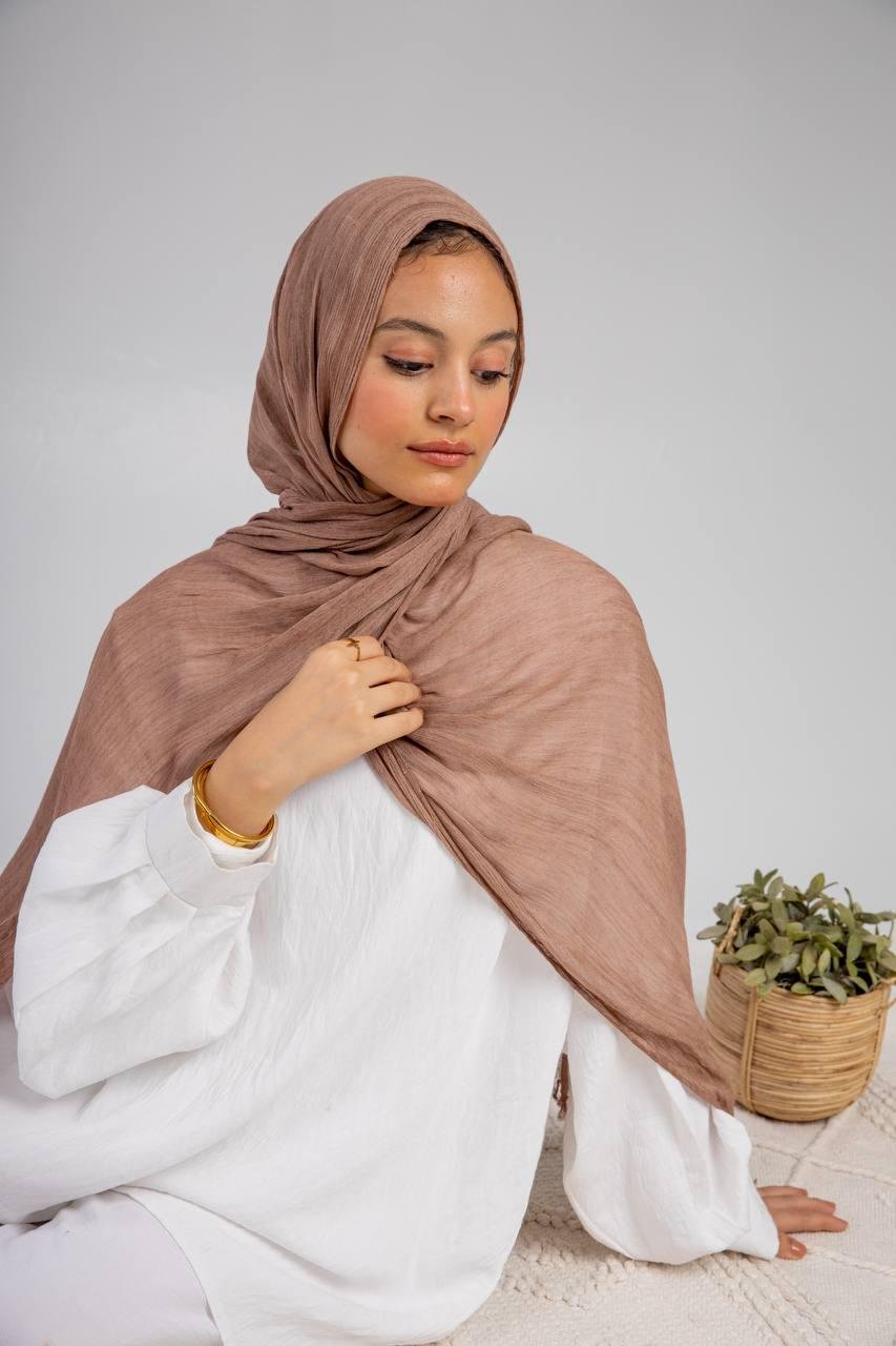Egyptian Hijab Thai Scarf | Lightweight Modest Tarha Islamic Headscarf | Everyday Prayer Wear
