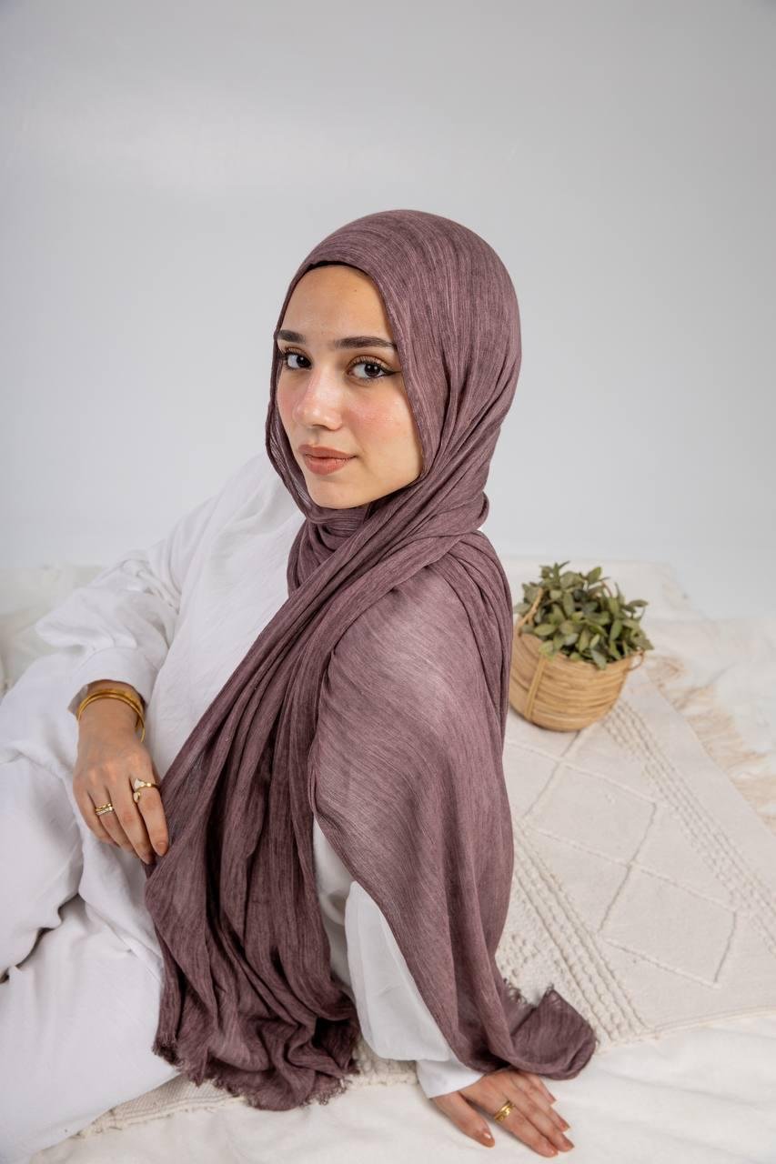 Egyptian Hijab Thai Scarf | Lightweight Modest Tarha Islamic Headscarf | Everyday Prayer Wear