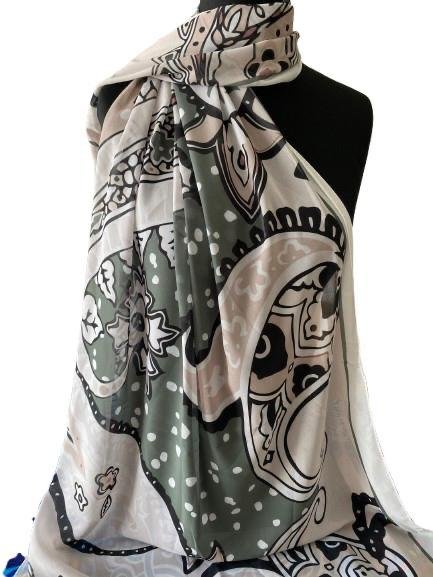 Chiffon Digital Scarf – Lightweight Printed Hijab | Soft & Elegant