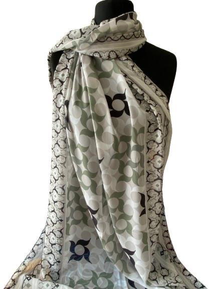 Chiffon Digital Scarf – Lightweight Printed Hijab | Soft & Elegant
