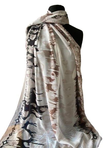 Chiffon Digital Scarf – Lightweight Printed Hijab | Soft & Elegant