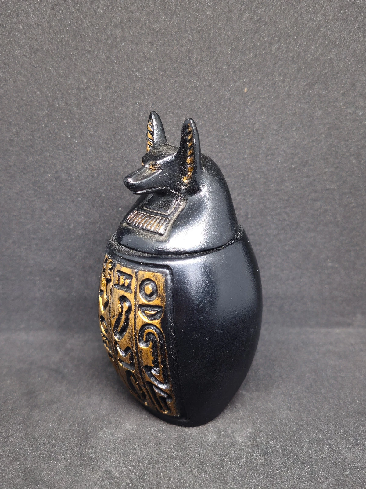 Egyptian Canoe Vase - Stunning Art Piece Reflecting the History of the Pharaohs