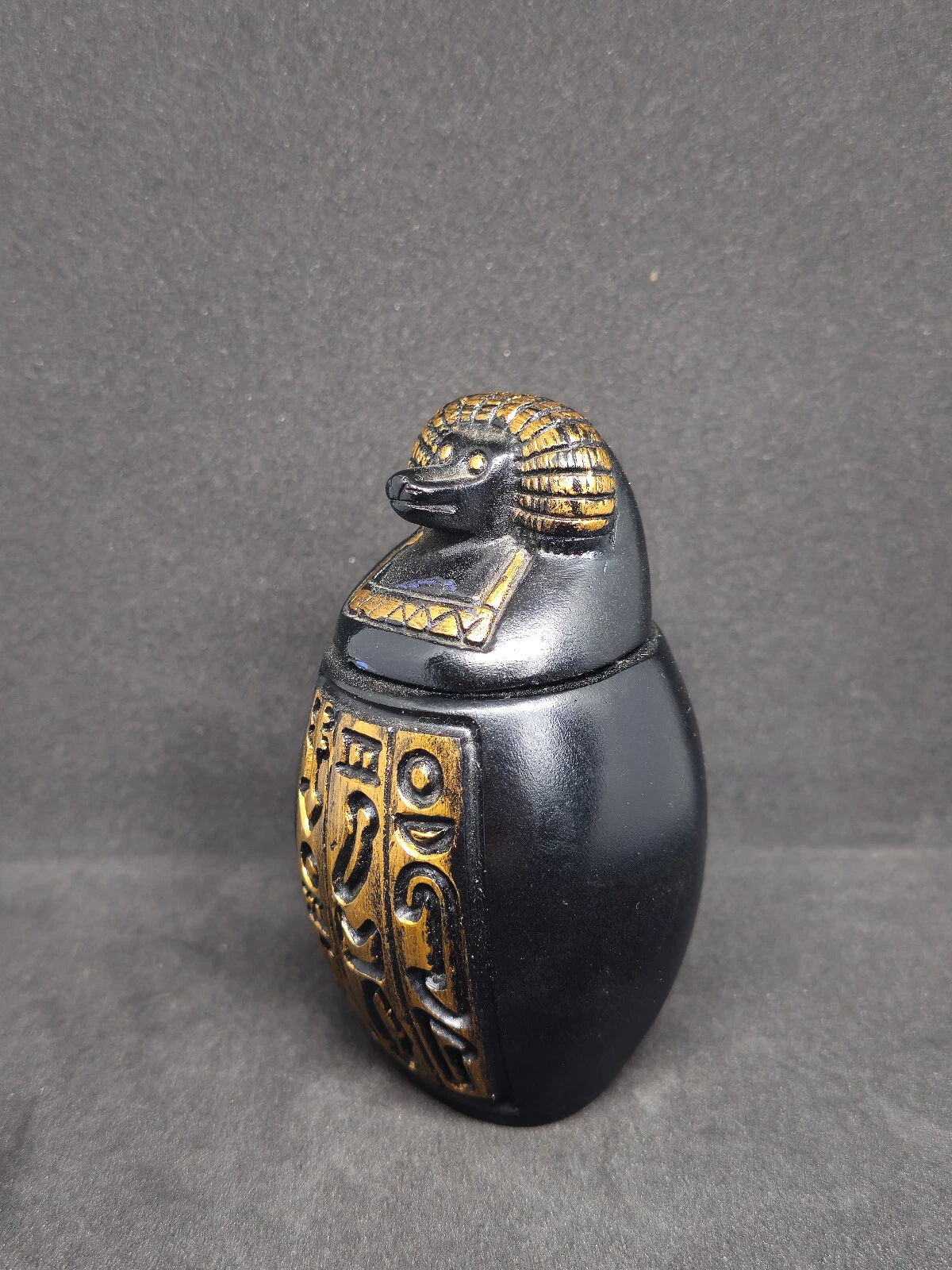 Egyptian Canoe Vase - Stunning Art Piece Reflecting the History of the Pharaohs