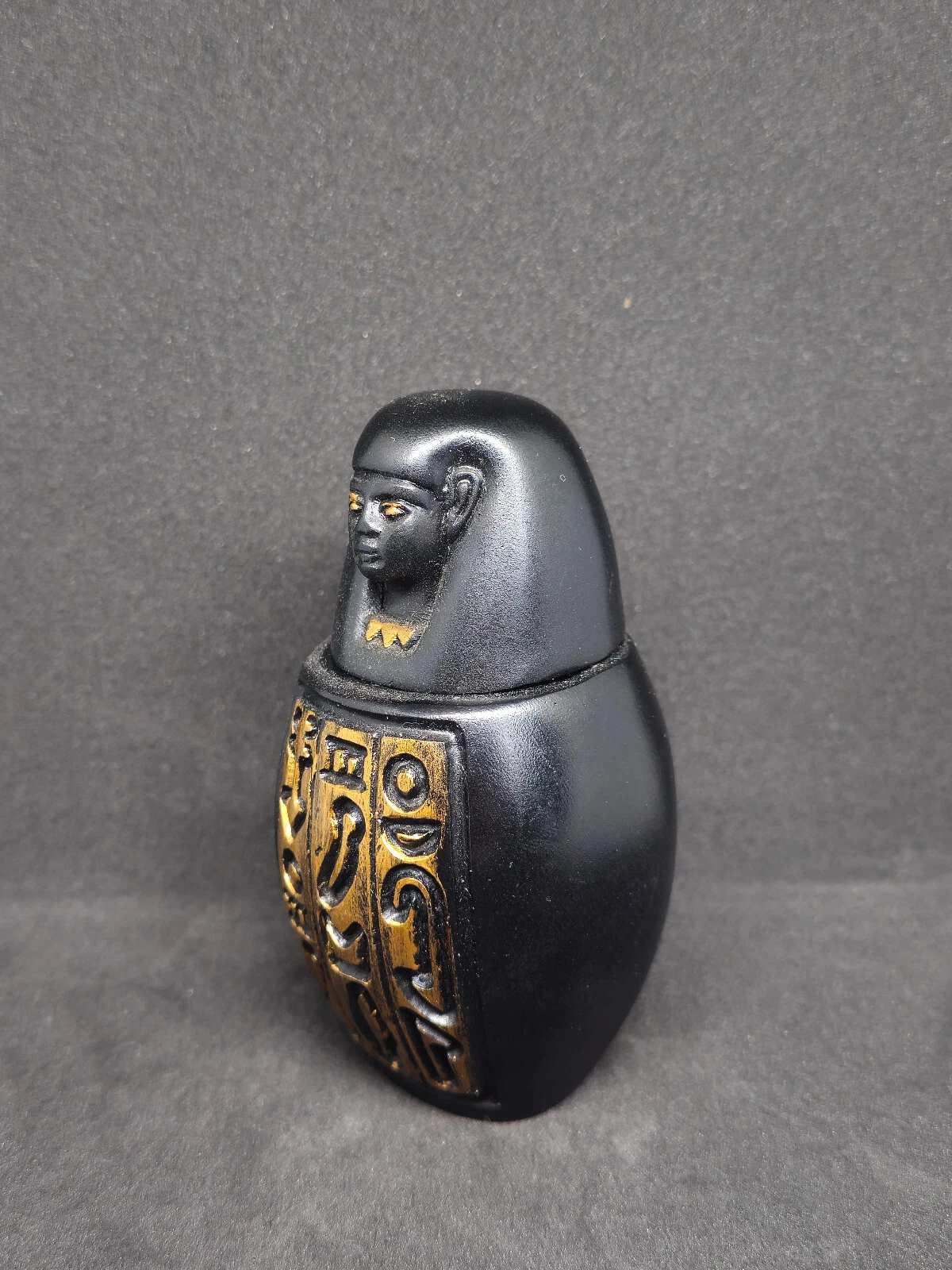 Egyptian Canoe Vase - Stunning Art Piece Reflecting the History of the Pharaohs