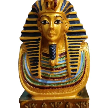 Handcrafted Egyptian Kings & Queens Resin Statues Gold Pharaoh Home Decor