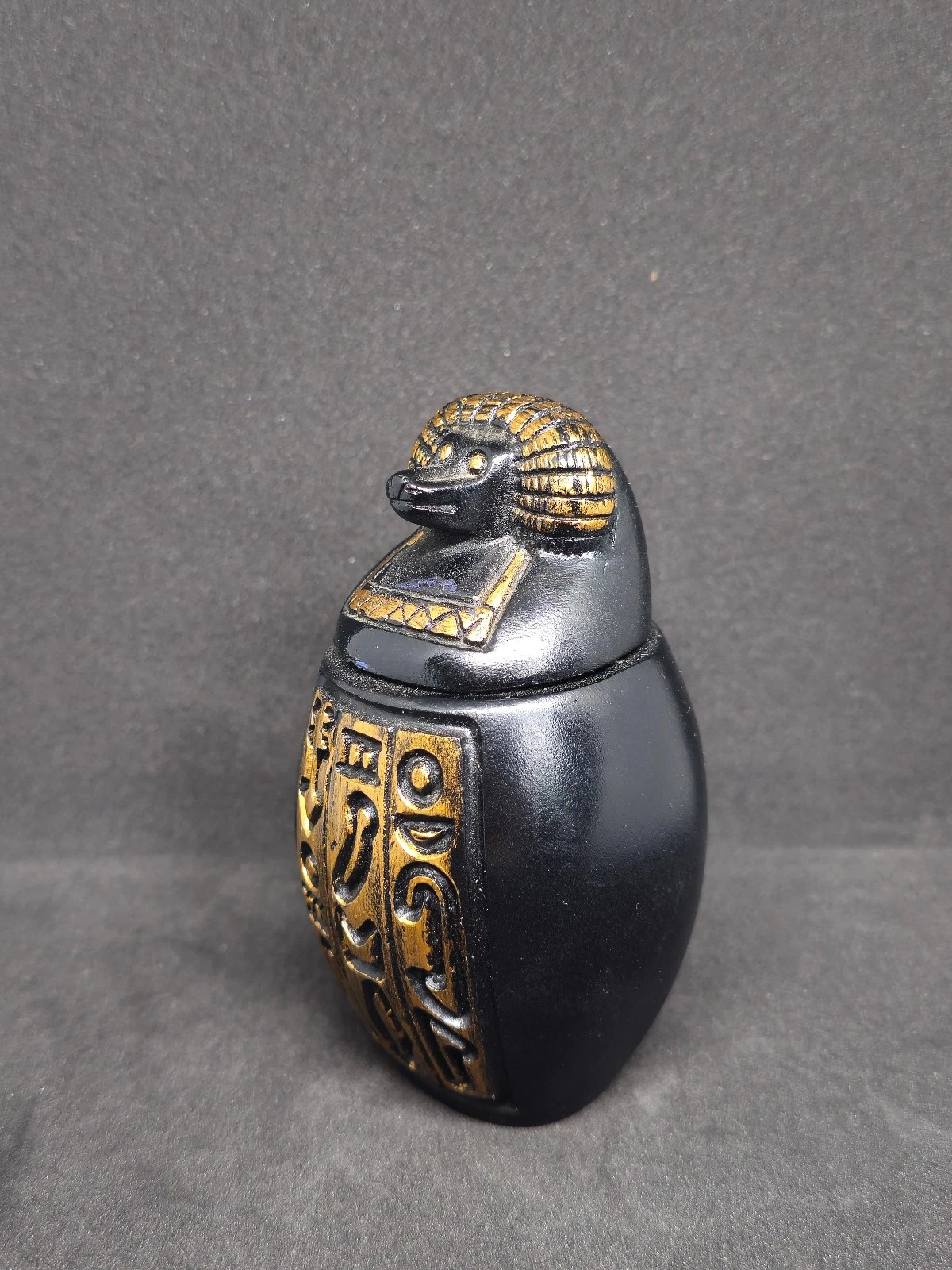 Egyptian Canoe Vase - Stunning Art Piece Reflecting the History of the Pharaohs