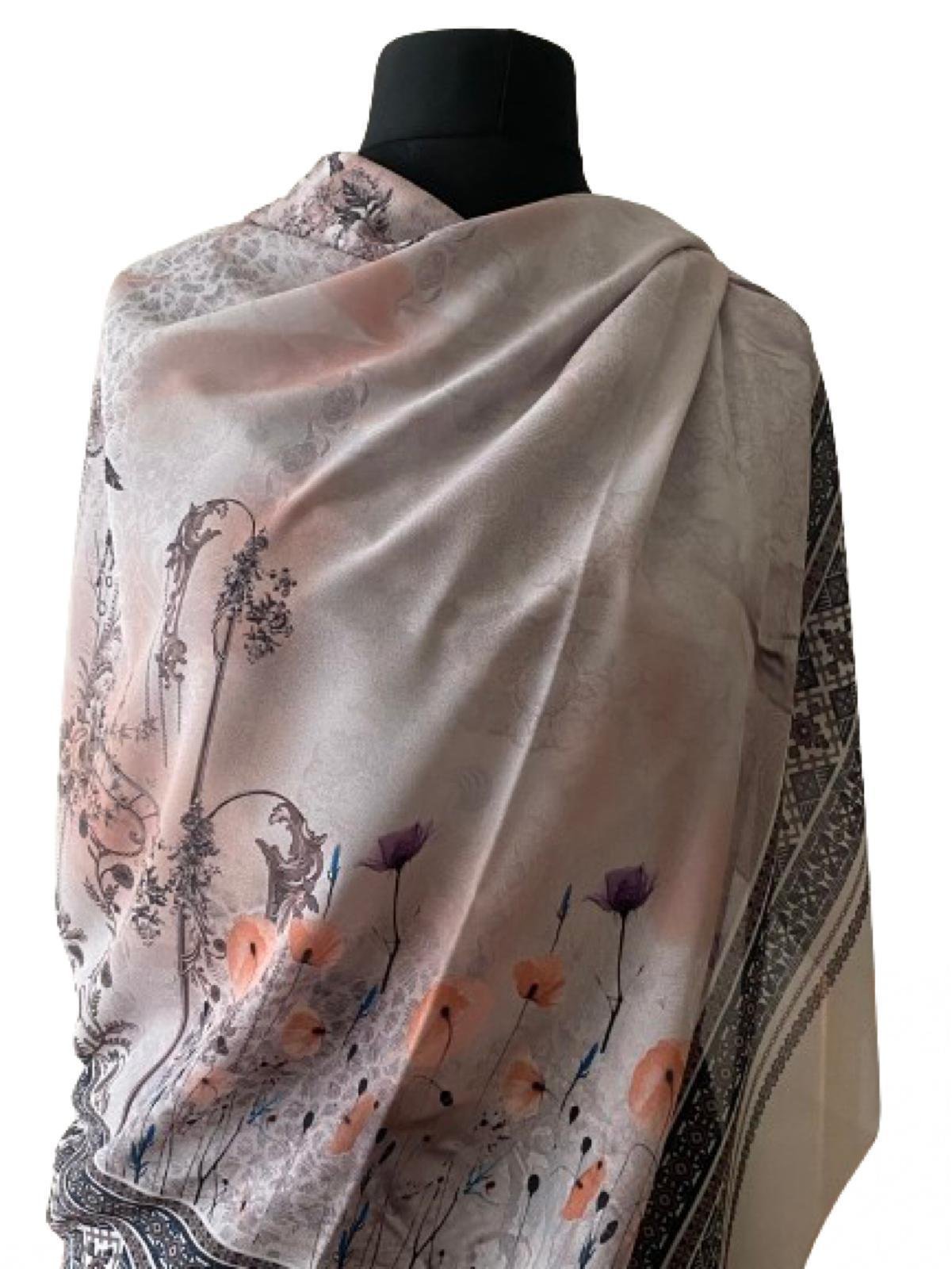Crepe Egyptian Chiffon Square Scarf – 150x150cm Large Wrap Hijab Shawl