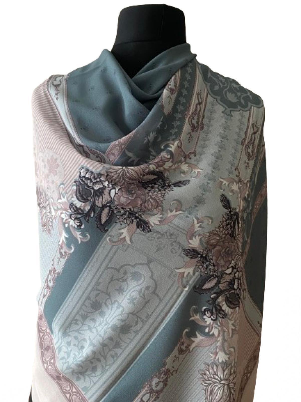 Crepe Egyptian Chiffon Square Scarf – 150x150cm Large Wrap Hijab Shawl