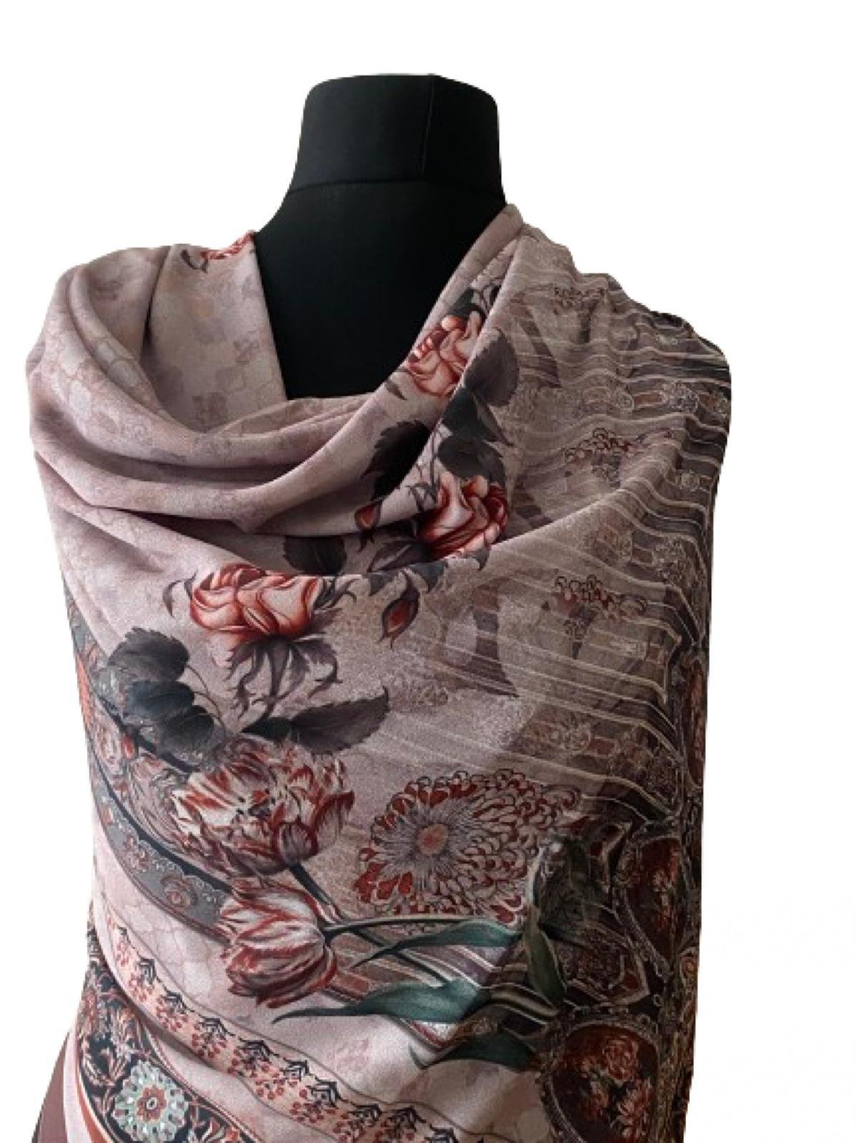 Crepe Egyptian Chiffon Square Scarf – 150x150cm Large Wrap Hijab Shawl