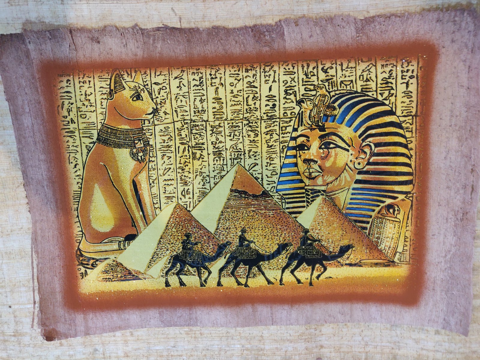 Authentic Handmade Egyptian Papyrus Wall Art – 44 x 33 cm – Choose Design