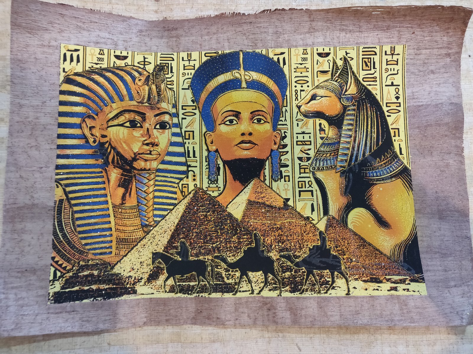 Authentic Handmade Egyptian Papyrus Wall Art – 44 x 33 cm – Choose Design