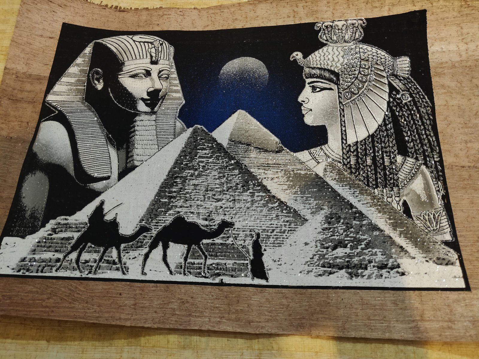 Authentic Handmade Egyptian Papyrus Wall Art – 44 x 33 cm – Choose Design