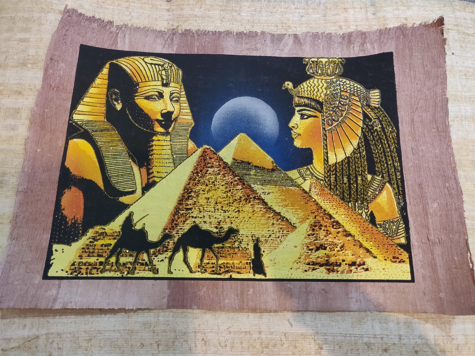 Authentic Handmade Egyptian Papyrus Wall Art – 44 x 33 cm – Choose Design