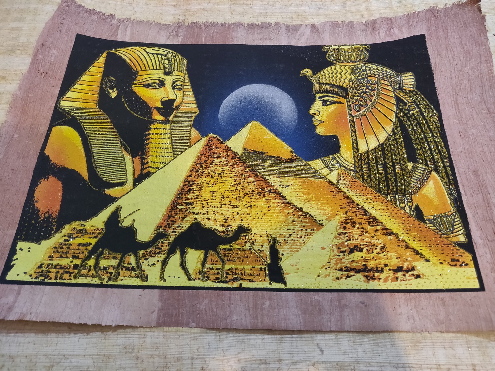 Authentic Handmade Egyptian Papyrus Wall Art – 44 x 33 cm – Choose Design
