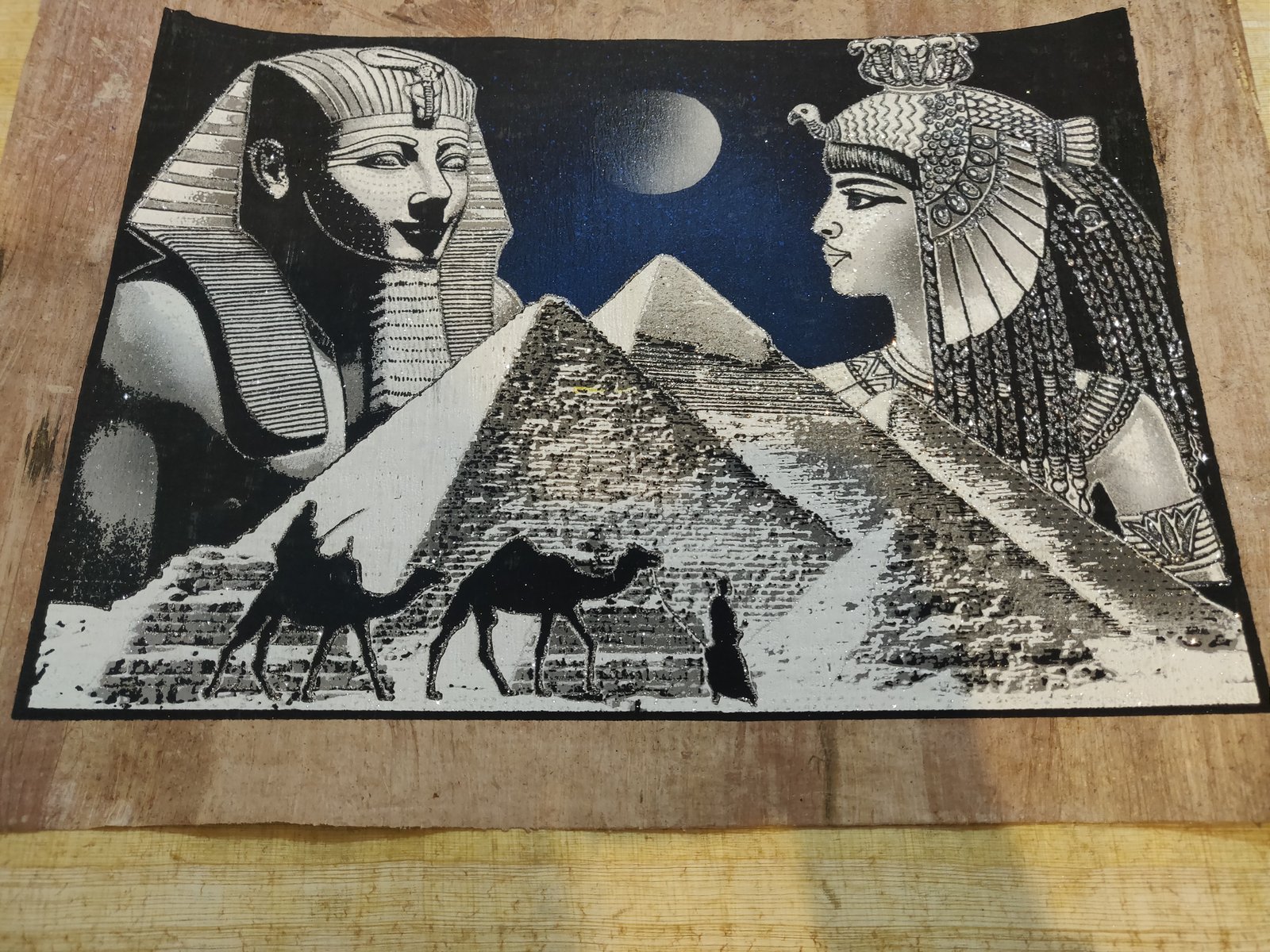 Authentic Handmade Egyptian Papyrus Wall Art – 44 x 33 cm – Choose Design