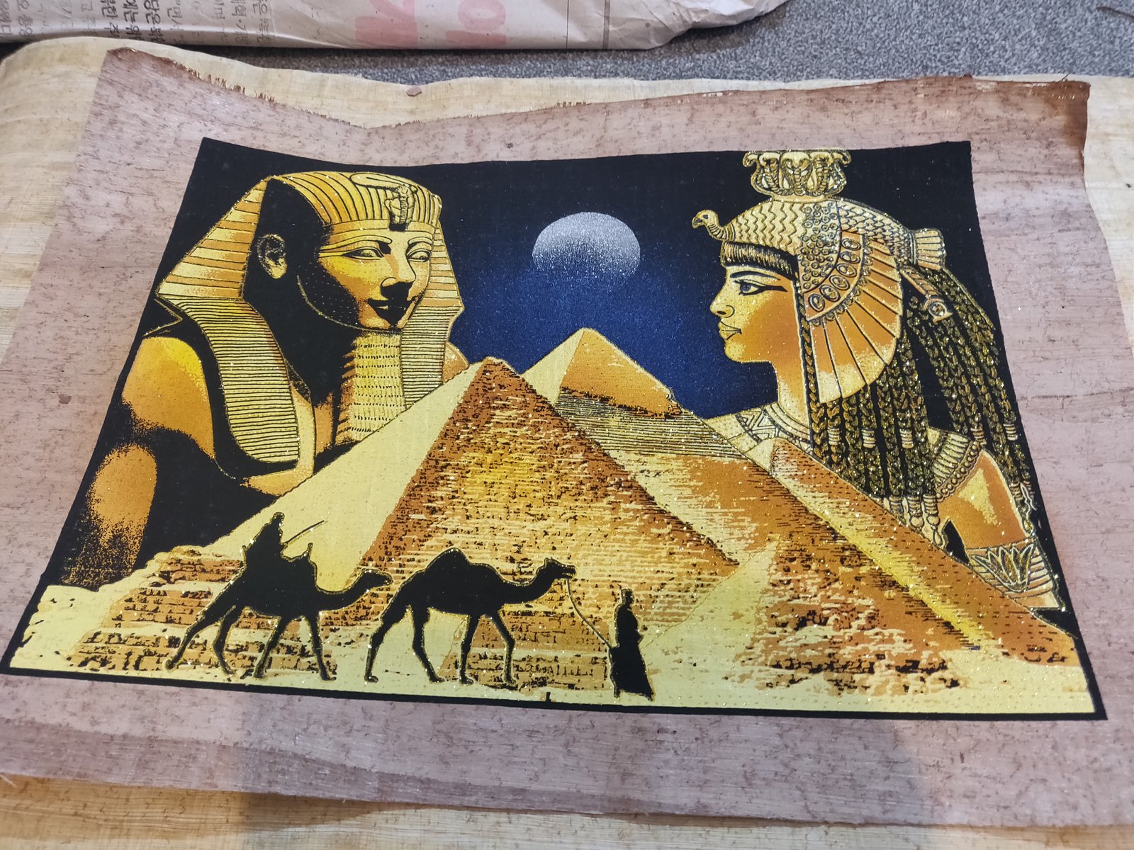 Authentic Handmade Egyptian Papyrus Wall Art – 44 x 33 cm – Choose Design
