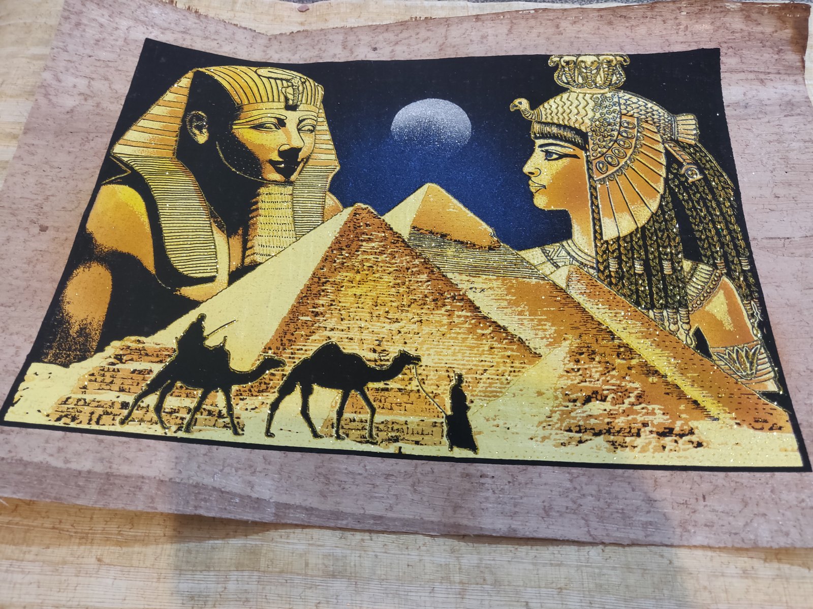 Authentic Handmade Egyptian Papyrus Wall Art – 44 x 33 cm – Choose Design